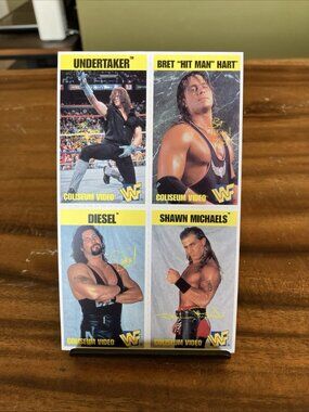 Vintage WWF Promo Collectable Coliseum Video Bret Hart Undertaker